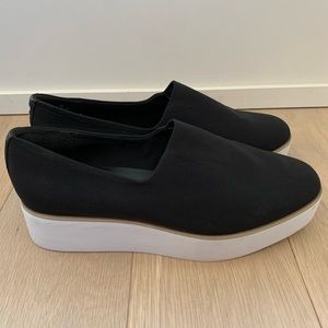 DKNY black platform runners